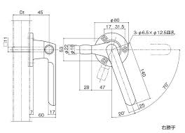 ナカニシグレモンハンドル 設置施工図 c93ce21a73365a466c3988d371bb9bdd